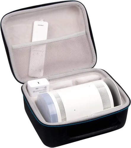Vista 7 de XINGFUDAO Funda de transporte para proyector compatible con Samsung The Freestyle, funda de almacenamiento portátil de EVA rígida que se adapta