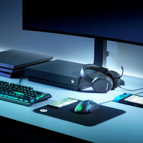 Vista 11 de SteelSeries Arctis 1 - Auriculares con cable para juegos, micrófono Clearcast desmontable, diadema ligera reforzada de acero, para PC, PS4, Xbox