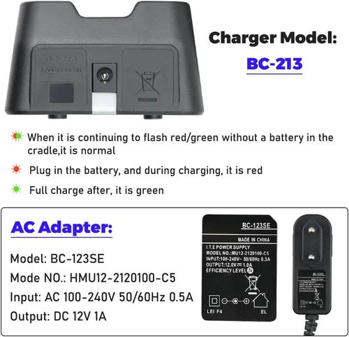 Vista 7 de Batería BP-280 de 7.4V 2200mAh con cargador BC-213 para ICOM F1000 F2000 F1100 F1000D F2000D F1000S F2000T F2100D A16 Radios Reemplazo de batería