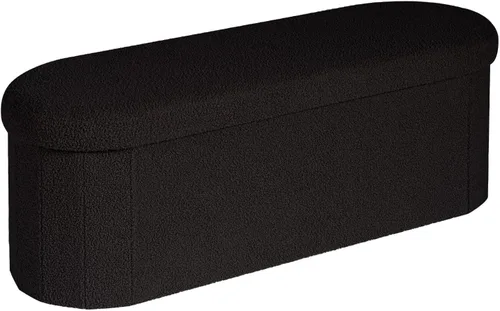 Vista 20 de B FSOBEIIALEO Otomana de Almacenamiento para Dormitorio, Reposapiés Otomano Plegable de Almacenamiento Boucle, Cubo Otomano Plegable Pequeño de Beige