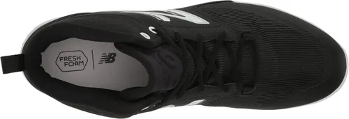 Vista 5 de New Balance Fresh Foam 3000 V6 - Tenis de béisbol moldeados en medio, NegroBlanco