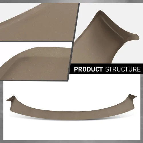 Vista 7 de GRAND ORANGE Bisel moldeado de TPE para tablero de instrumentos, compatible con Chevy Cavalier 1995-2005, cubierta de tablero, beige