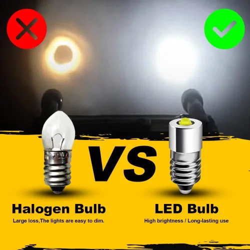 Vista 5 de Bombilla LED E10 actualizada, 3 W AC/DC 6-30 V, kit de conversión de bombilla LED para linterna, linterna de bicicleta, luz de trabajo, bombillas