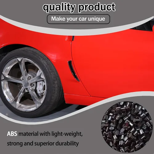 Vista 3 de Lcojicep Rejilla de ventilación lateral trasera para coche compatible con Chevrolet Corvette C6 2005-2013, rejilla de ventilación lateral para ABS