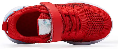 Vista 7 de Hetios Zapatos para niños y niñas, ligeros, atléticos, para correr, transpirables, de punto, para la escuela (bebéniño pequeñoniño grande)