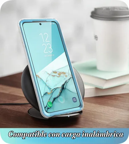 Vista 5 de i-Blason Cosmo Series - Funda para Samsung Galaxy S21 FE 5G (versión 2022), funda protectora delgada y elegante con protector de pantalla integrado