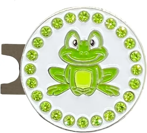 Vista 5 de Giggle Golf Spring Golf Ball Marker with Magnetic Hat Clip