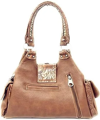 Vista 3 de Texas West Premium - Cartera para mujer con hebilla de diamantes de imitación en 6