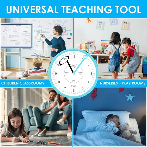 Vista 3 de Teacher's Choice Reloj de pared educativo