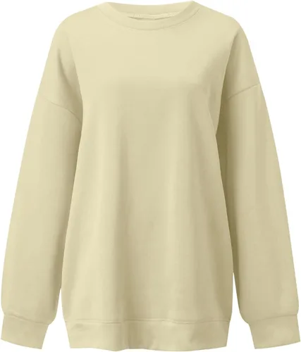 Vista 4 de Womens Sweatshirts Winter Cropped Clothes Christmas Long Sleeve Crewneck Lightweight Fashion Pullover