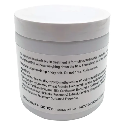Vista 2 de Crome Comida para el cabello - Acondicionador sin enjuague de queratina - 16 oz - Tratamiento capilar