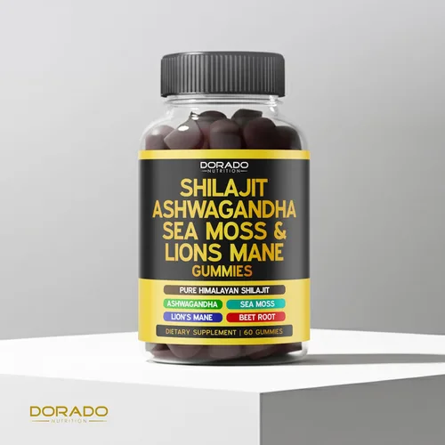 Vista 5 de Gomitas de Shilajit con musgo marino, ashwagandha y oreja de león