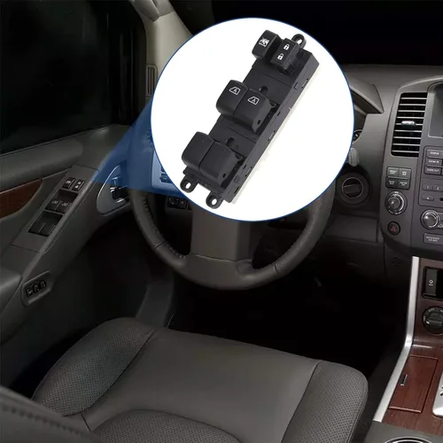 Vista 6 de Interruptor de control de elevalunas eléctrico compatible con Nissan Pathfinder 2007 2008 2009 2010 2011 2012 delantero izquierdo del lado