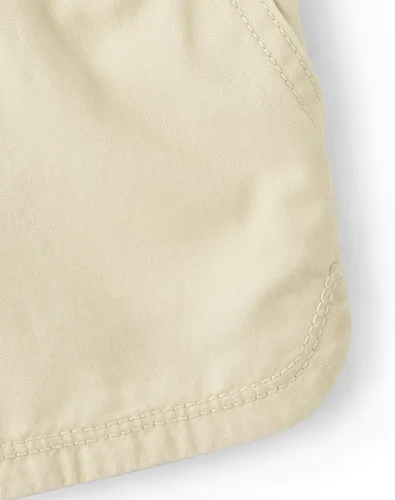 Vista 5 de The Children's Place Pantalones cortos de algodón para niñas pequeñas sombrero de paja