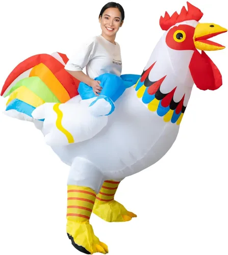 Vista 7 de BERVYOSW Disfraz inflable de Navidad para adultos, divertidos disfraces de Halloween para hombres y mujeres, fiestas de vacaciones, cosplay