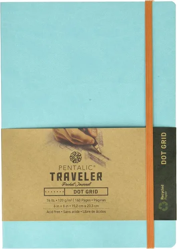 Vista 15 de Cuaderno de bocetos Travelers Dot Grid Pentalic Art, libre de ácidos