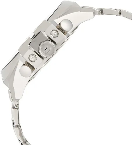Vista 3 de Diesel Mega Chief DZ4308 - Reloj de cuarzo para hombre con esfera negra Plateado Cronógrafo