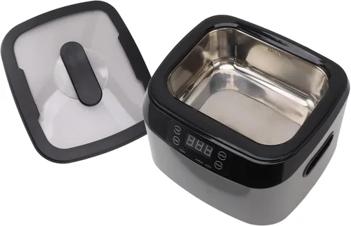 Vista 7 de TOPINCN Limpiador de joyas de 70 W, tecnología potente, pantalla de temporizador digital, diseño portátil, acero inoxidable, capacidad de 40.6 fl oz