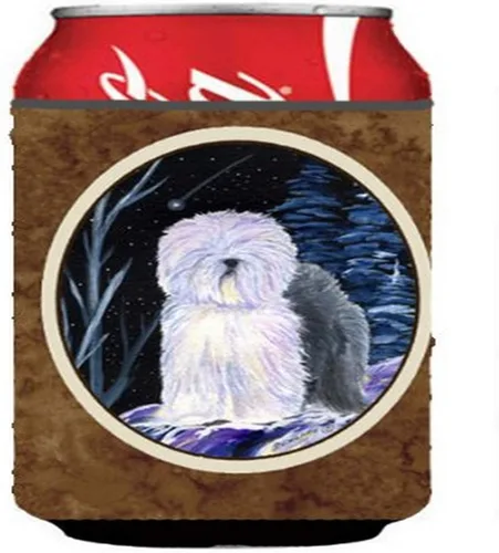 Vista 9 de Caroline's Treasures SS8447CC Starry Night English Bulldog - Enfriador para latas o botellas, lavable, funda plegable con aislamiento para bebidas