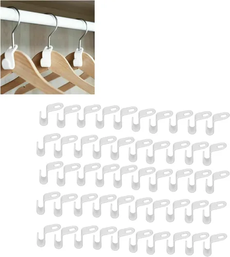 Vista 6 de Pilipane Ganchos de conector para colgar ropa, clips extensores de percha, mini ganchos en cascada para colgar ganchos de conexión en cascada