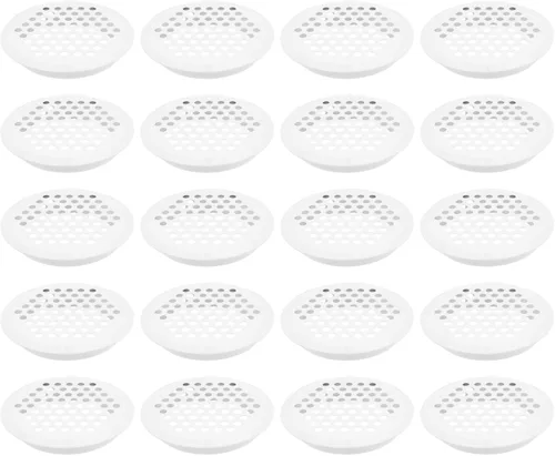 Vista 9 de Semetall Air Vents - Paquete de 20 rejillas de ventilación circulares de acero inoxidable de 0.748 in (0.75 pulgadas) para cocina, baño, gabinete