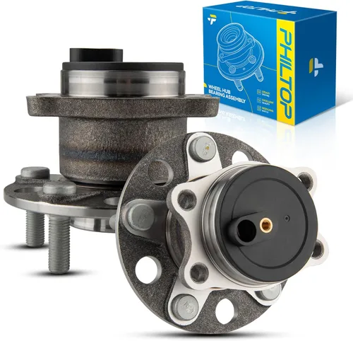 Vista 77 de PHILTOP 512012 x2 Conjunto de cubo de cojinete de rueda trasera para Volkswagen Jetta for 1998-2010 Volkswagen Beetle, 1999-2005 Volkswagen Jetta