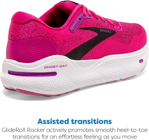 Vista 3 de Brooks Zapatillas Ghost Max Cushion Neutral para correr y caminar para mujer