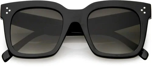 Vista 8 de zeroUV - Gafas de sol cuadradas retro de moda de gran tamaño para mujer estilo vintage 1.969 pulgadas