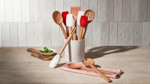 Vista 5 de Le Creuset Silicone Signature - Espátula mediana, sal marina Sea Salt