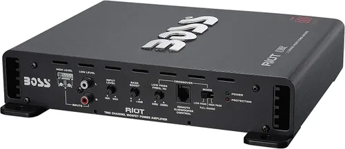 Vista 3 de BOSS Audio Systems R3002 serie Riot amplificador de audio para auto - 600 W de alta potencia, 2 canales, 2/8 ohmios, entradas de alto y bajo nivel