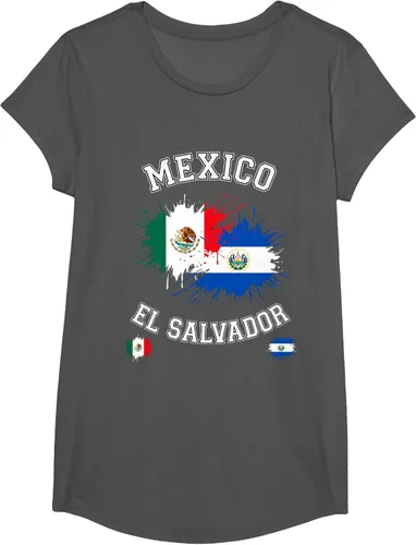 Vista 34 de Camiseta de recuerdo de la bandera vintage de El Salvador de México