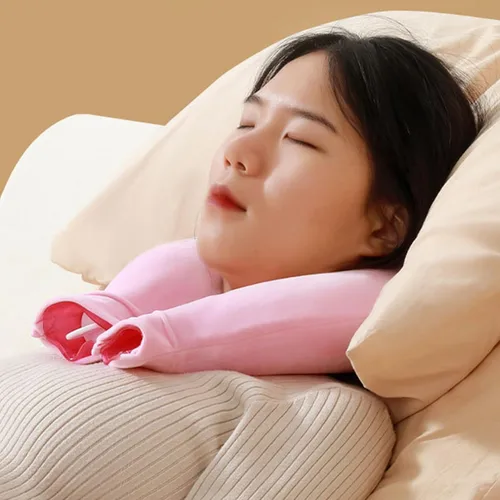 Vista 2 de U Shape Thermal Neck Shoulder Heating Pad for Muscle Relaxation Portable Design Lightweight Heat Therapy Bag for Travel