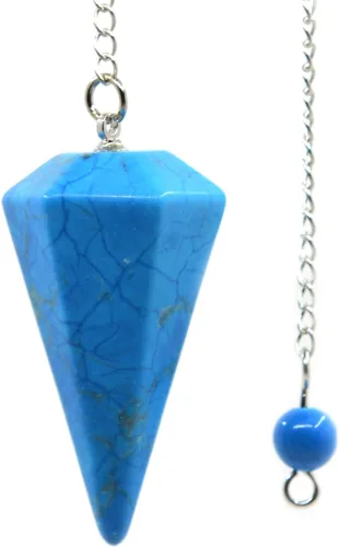 Vista 7 de Justinstones - Dije de piedras preciosas con cristales de roca hexagonales en punta reiki chakra