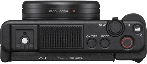 Vista 7 de Sony Cámara digital ZV-1 (negro) (DCZV1/B) + 2 tarjetas de memoria de 64 GB + funda + 3 baterías NP-BX1 + lector de tarjetas + luz LED + software