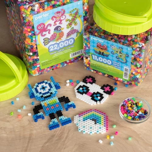 Vista 5 de Perler Tarro de cuentas de fusión multimezcla, colores surtidos, paquete de 22000 (PER17000)