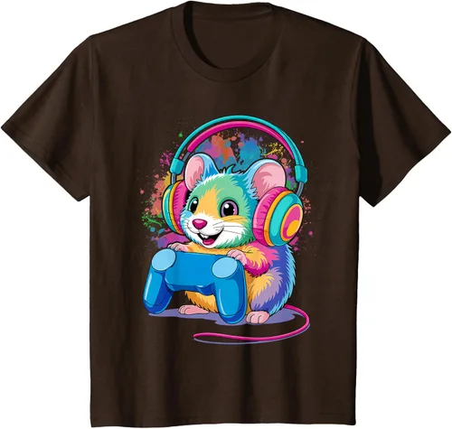 Vista 32 de Mouse Gaming Animal Video Games Funny T-Shirt