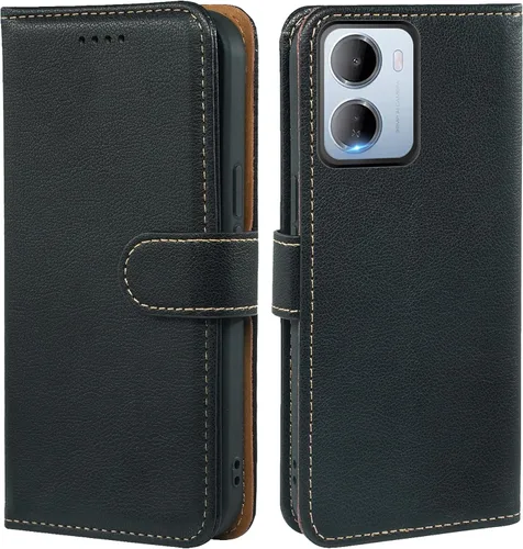 Vista 11 de Funda tipo cartera para Motorola Moto G Power 2026/2025, con bloqueo RFID, de piel sintética, para Moto G Power 2026, cierre magnético, tarjetero