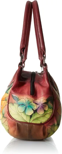 Vista 3 de Anna by Anuschka - Bolso de hombro para mujer, piel genuina y fruncida, diseño original