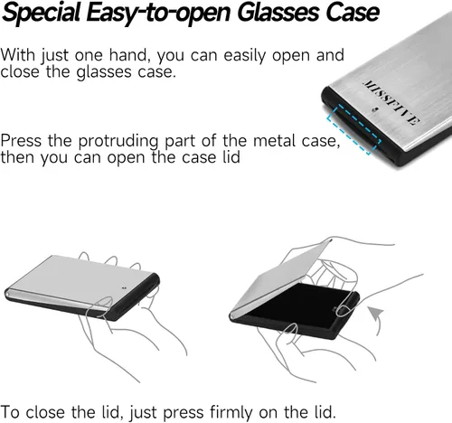 Vista 4 de Missfive Gafas de Lectura Plegables Premium con Bloqueo de Luz Azul para Hombres y Mujeres, Ultradelgadas Plegables Portátiles de Viaje con Estuche