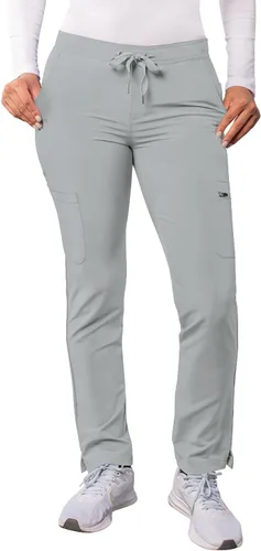 Vista 10 de Adar Addition Scrubs para mujer - Pantalones ajustados de yoga con cordón, para mujer Negro
