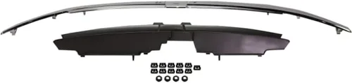 Vista 7 de Para Chevy Trailblazer/Trailblazer EXT Grille Assembly 2002 03 04 2005 Carcasa e inserto negro pintado con barra central cromada Plástico