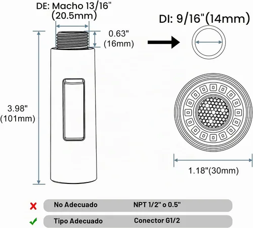 Vista 3 de Tohlar Pulverizador de grifo de cocina extraíble pieza de repuesto de oro Oro cepillado