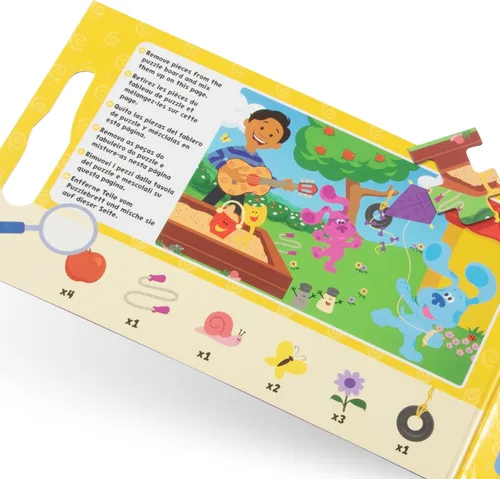 Vista 9 de Melissa & Doug Blue's Clues & You! Rompecabezas magnéticos para llevar (2 rompecabezas de 15 piezas)