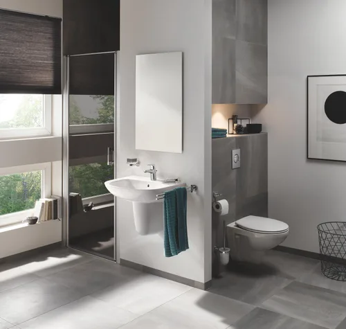Vista 3 de Grohe 40463001 BauCosmopolitan - Escobillas para inodoro, color cromado