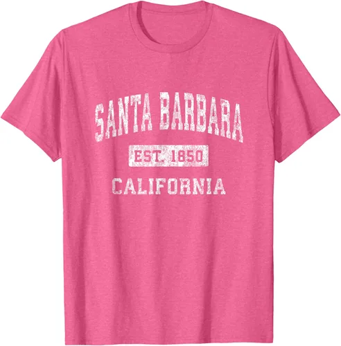 Vista 34 de Camiseta deportiva clásica de Santa Bárbara California CA, Negro, S
