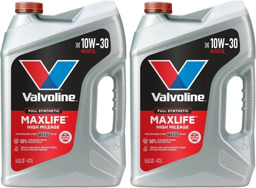 Vista 16 de Valvoline - Aceite de alto millaje 150 K con MaxLife Plus Technology, SAE 5W-20, 1 cuarto de galón