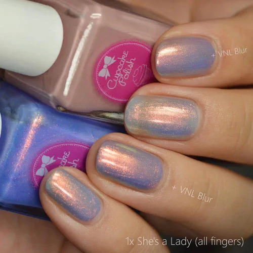 Vista 5 de Cupcake Polish VNL Blur #1 (fair) - Esmalte de uñas visible con base neutra