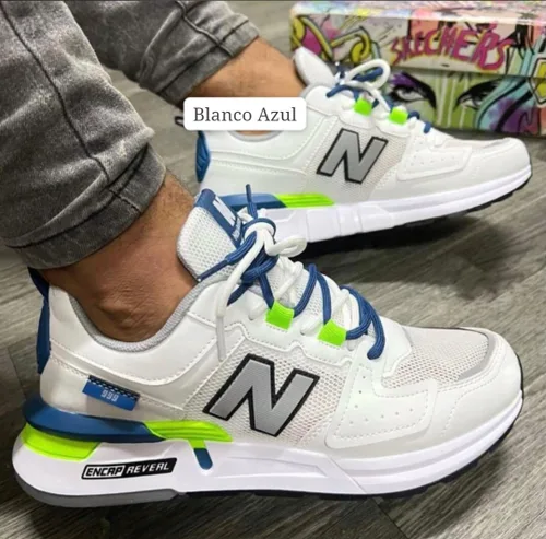 Vista 3 de Tenis NB008 999 Caballero + medias