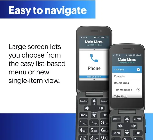 Vista 9 de Lively Jitterbug Flip2 - Teléfono celular abatible para personas mayores, no compatible con otros operadores inalámbricos, plan de teléfono debe