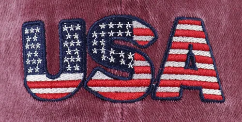 Vista 11 de Gorra de béisbol con la bandera estadounidense para mujer, divertida gorra de béisbol bordada y desgastada ajustable